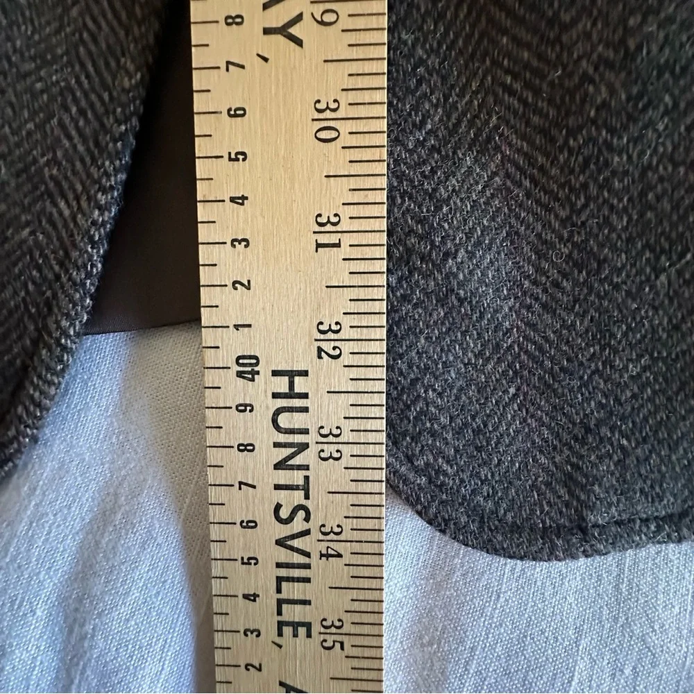 English Manor Blazer Mens 46 Herringbone Tweed Sport Coat Equestrian Heritage - Picture 7 of 13